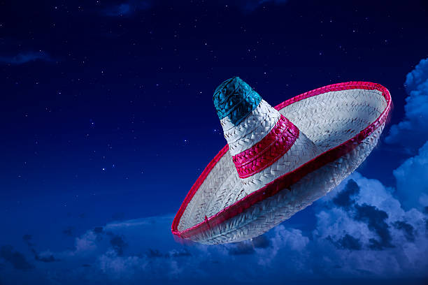 istock Mexican hat / sombrero in the sky 487622418