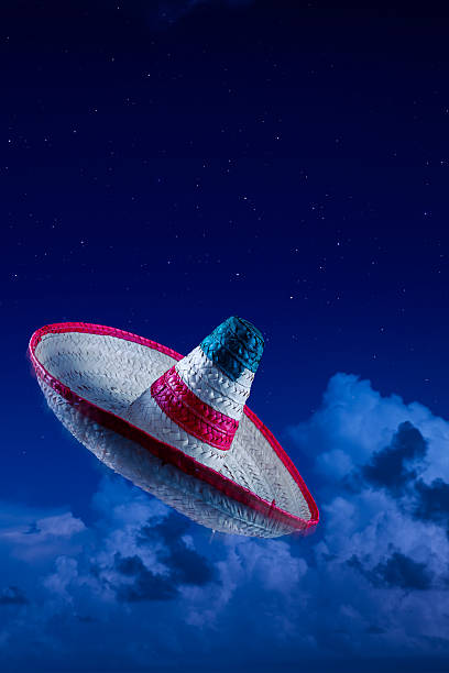istock Mexican hat / sombrero in the sky 487622420