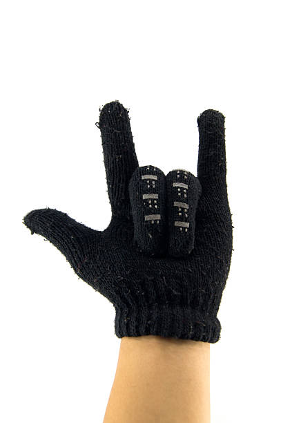 istock Thumb, Point and middle fingers black hand grove 487622921