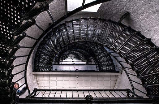 Lighthouse Staircase in St. Augustine, Florida, USA