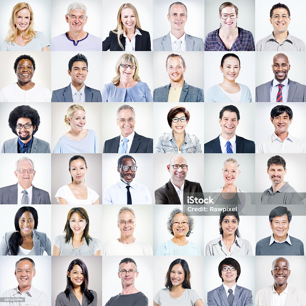 Gruppe von multi-ethnic business Personen - Lizenzfrei Menschliches Gesicht Stock-Foto