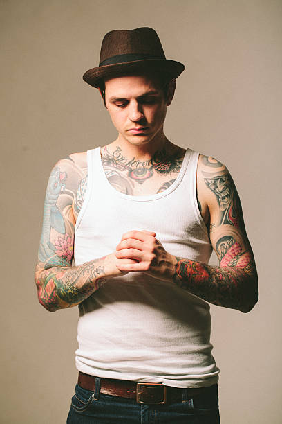 istock Portrait of a tattooed man 487630992