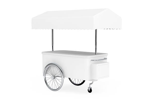 istock Blank Promotion Cart and Canopy 487634924