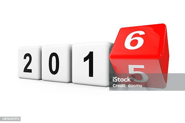 Transition From Year 2015 To 2016 Stock Photo - Download Image Now - 2015, 2016, Bevel
