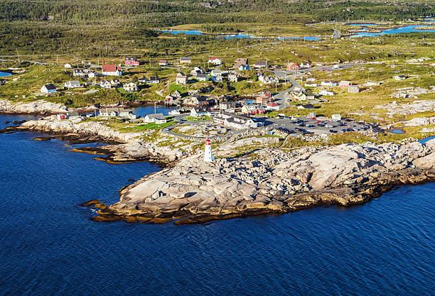 istock Peggy's Cove Aerial View 487635588