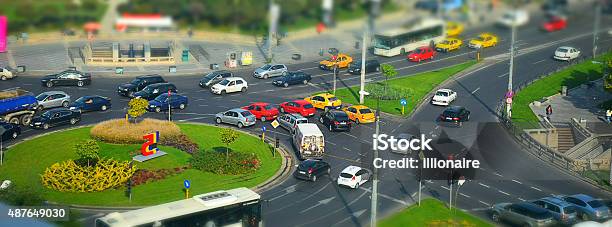 Urban Scene Stock Photo - Download Image Now - Left Turn, Car, City