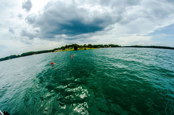 relaxing on lake keowee in sout carolina