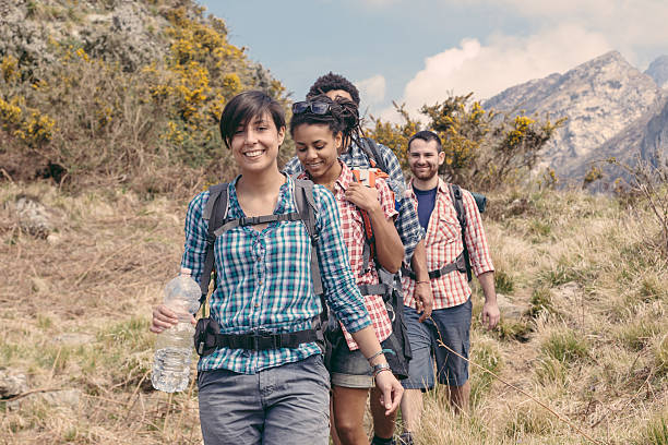 istock People Hiking at Top of Mountain 487650365