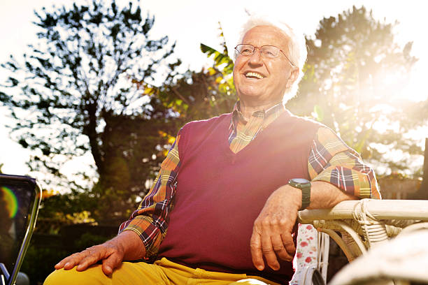 istock Happy man in the garden 487650821