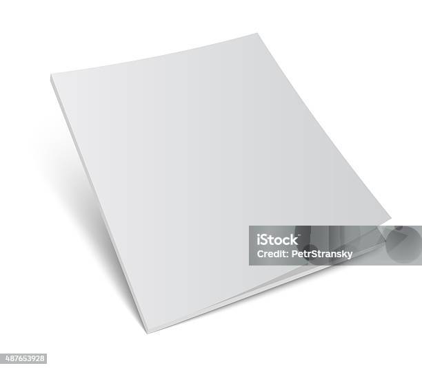 Magazine Or Brochure Cover Mockup Stock Photo - Download Image Now - Template, Magazine - Publication, Note Pad