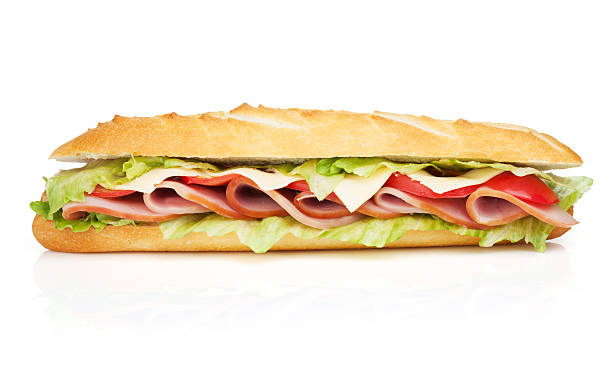 istock Fresh sandwich with meat and vegetables 487655715