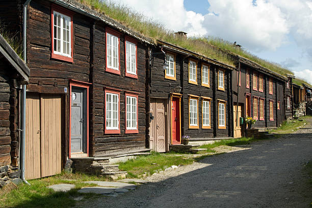 Röros Visit in Röros summer 2015 led to a lot of Pictures. The Town is very nice and with a lot of old Buildings.  roros mining city stock pictures, royalty-free photos & images
