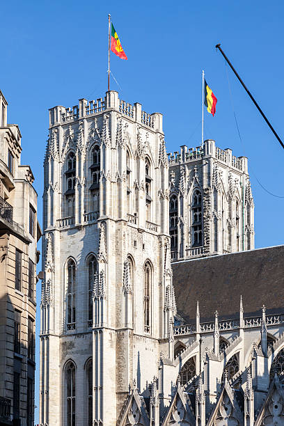 istock Cathedral of St. Michael and Gudula in Brussels 487661500
