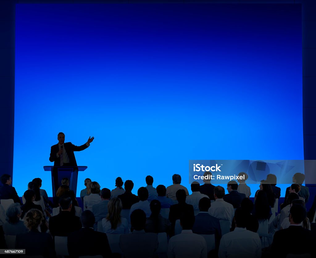 Group Of Business People Listening To A Speech Conference - Event Stock Photo