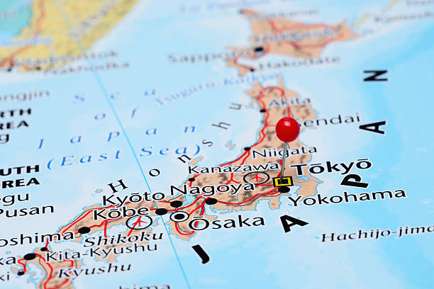 istock Tokyo pinned on a map of Asia 487667244