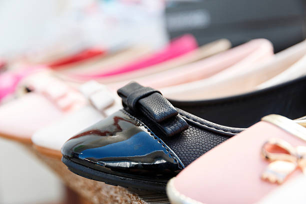 istock Shoes on a stand 487667986