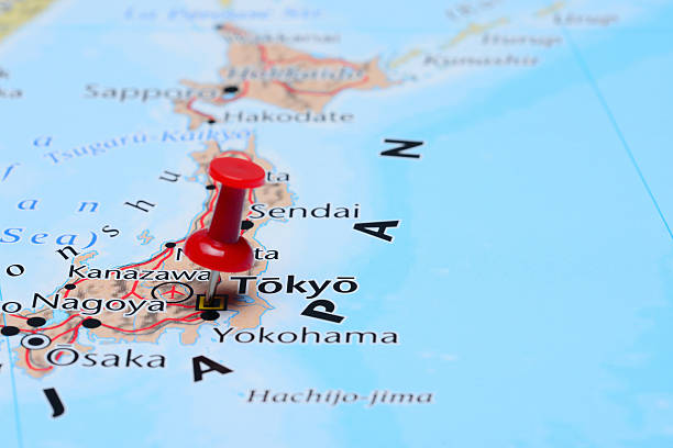 istock Tokyo pinned on a map of Asia 487668088