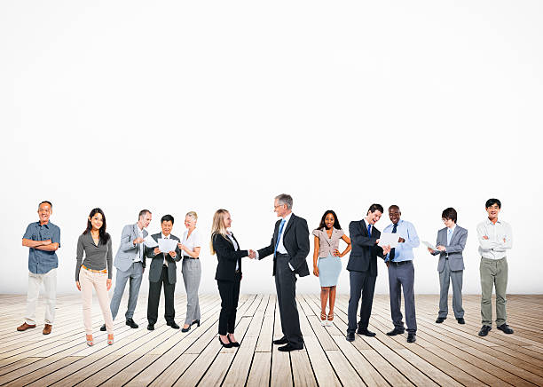 istock Business People Handshake Greeting Agreement Corporate Concept 487668154