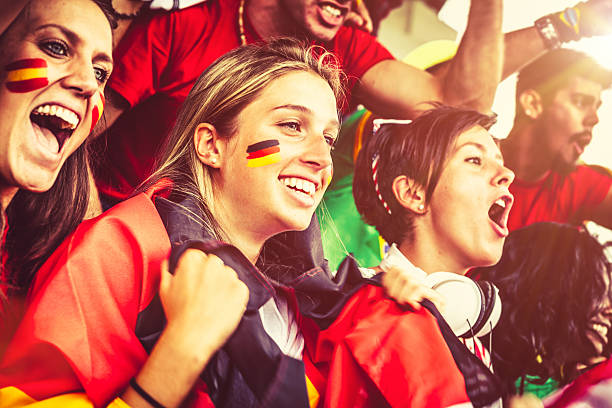 istock Female Supporters from Different Countries, Soccer Championship 487669125