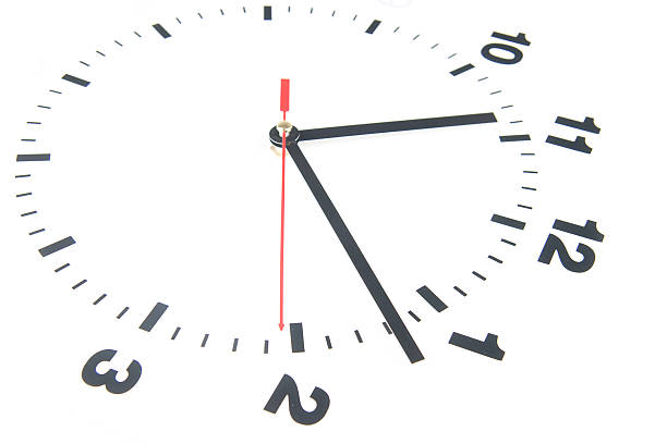 istock Dial of the clock isolated on white background 487669367