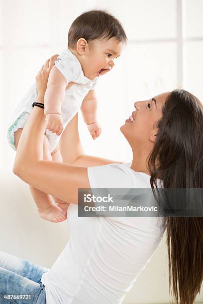 Mother And Baby Stock Photo - Download Image Now - 6-11 Months, Baby - Human Age, Beautiful People