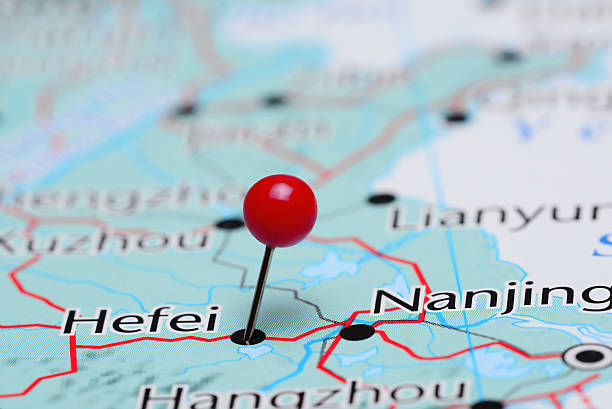 istock Hefei pinned on a map of Asia 487671246