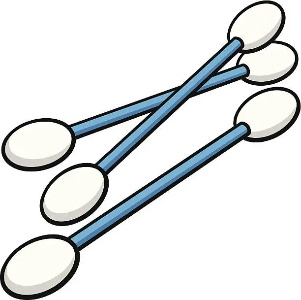 Vector illustration of Cotton Swabs