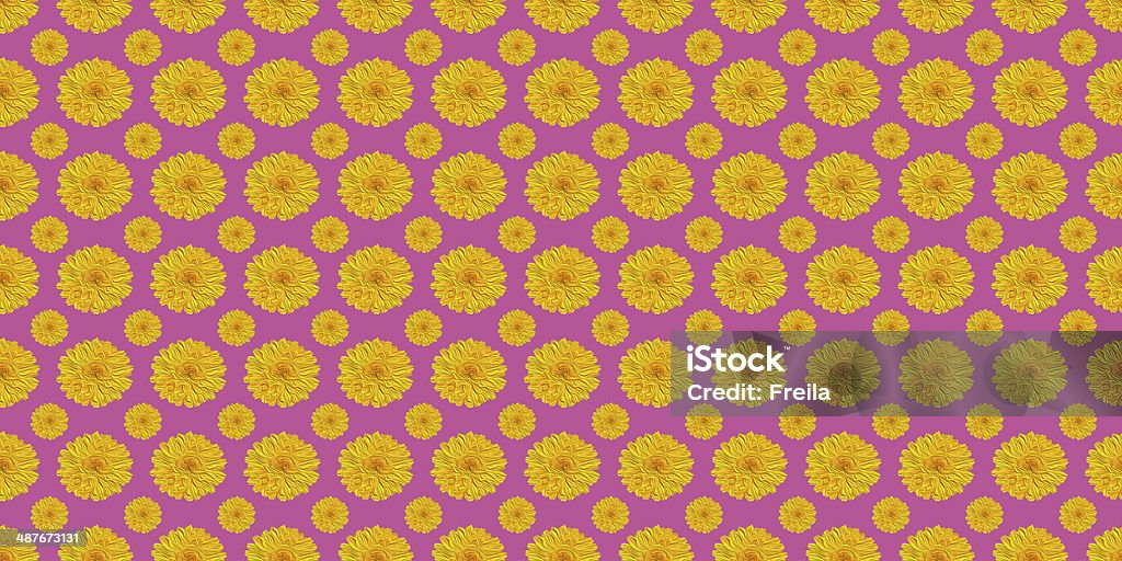 Желтый и розовый цветочный Паттен - Стоковые фото Абстрактный роялти-фри