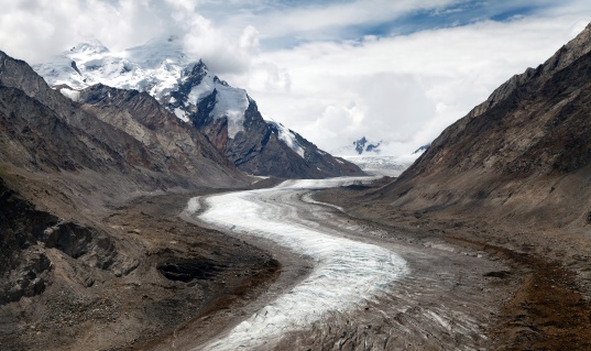 Durung Drung or Drang Drung Glacier near Pensi La pass on Zanskar road - Great Himalayan range - Zanskar - Ladakh - India