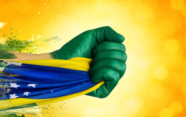 istock Brazilian fans patriot 487673621