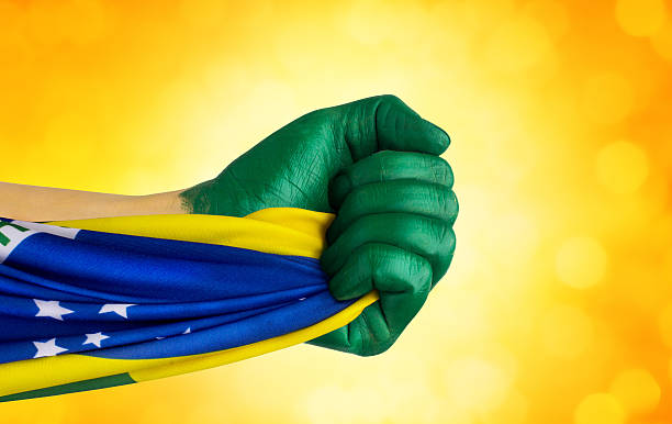 istock Brazilian fans patriot 487673649