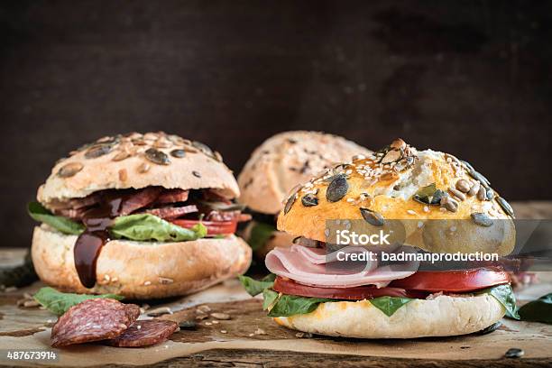 Juicy Sandwiches Stock Photo - Download Image Now - 2015, Adulation, American Culture