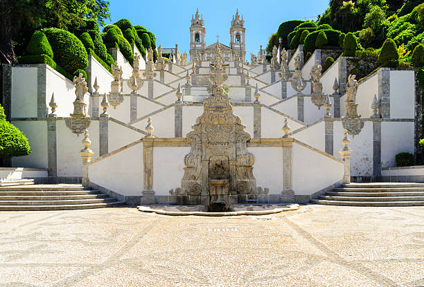 santuário do bom jesus do monte - braga imagens e fotografias de stock