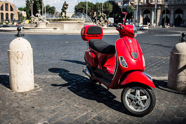 istock Scooter on a street in Rome 487679982