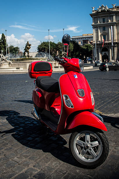 istock Scooter on a street in Rome 487679984