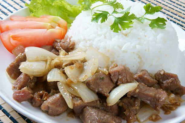 istock Vietnamese food, bo luc lac, beef 487684260