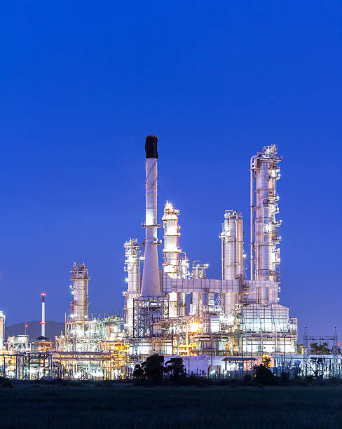 istock Petrochemical plant, Refinery 487685736