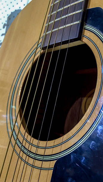 istock Close up of Classic Acoustic Guitar and Strings 487686032