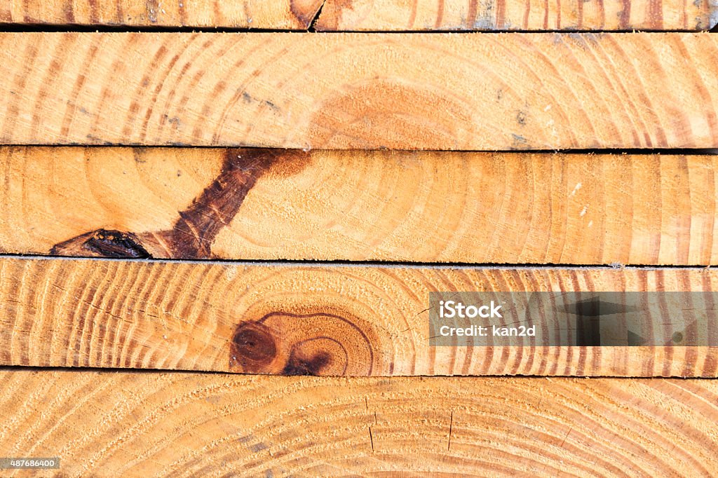 Stack of lumber wood 2015 Stock Photo