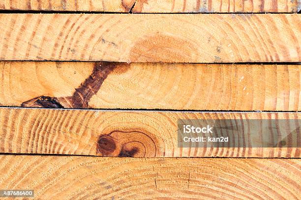 Stack Of Lumber Wood Stock Photo - Download Image Now - 2015, Backgrounds, Brown