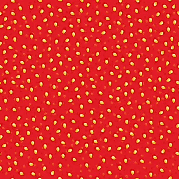 Vector illustration of Seamless strawberry jam pattern.