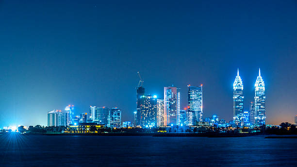 istock skyline of Dubai Downtown at night 487689436