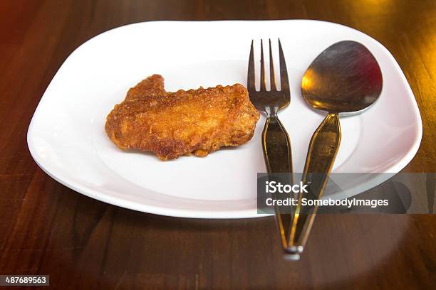 Fried Chicken In Cast Iron Pan Closeup Stock Photo - Download Image Now - Baked, Bird, Brown