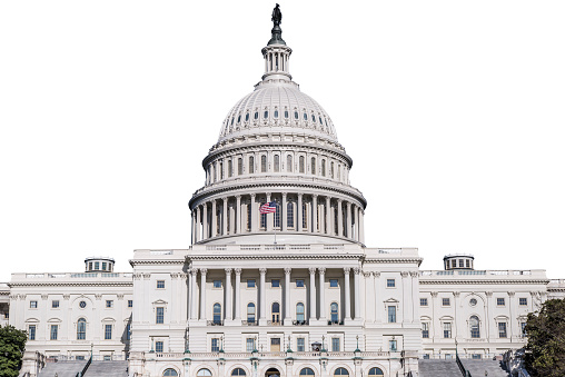 United States Capitol Building Aislado en blanco photo