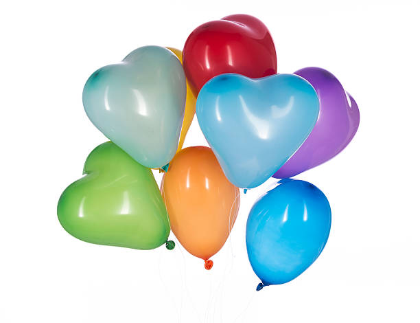 istock Colorful Balloons on White Background 487689972
