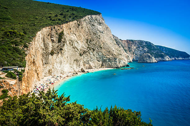 istock Porto Katsiki beach in Lefkada island, Greece 487692288