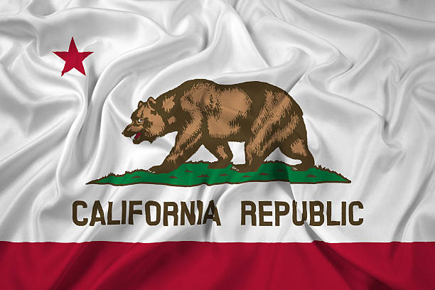 istock Waving California State Flag 487692401