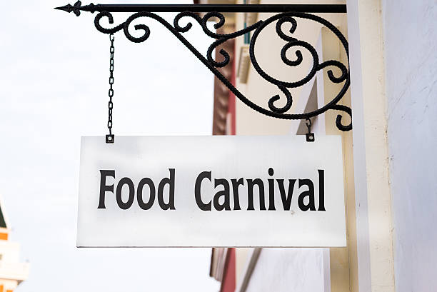 istock Food carnival label tag 487693419