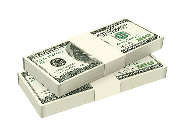 istock Dollars money isolated on white background. 487695727