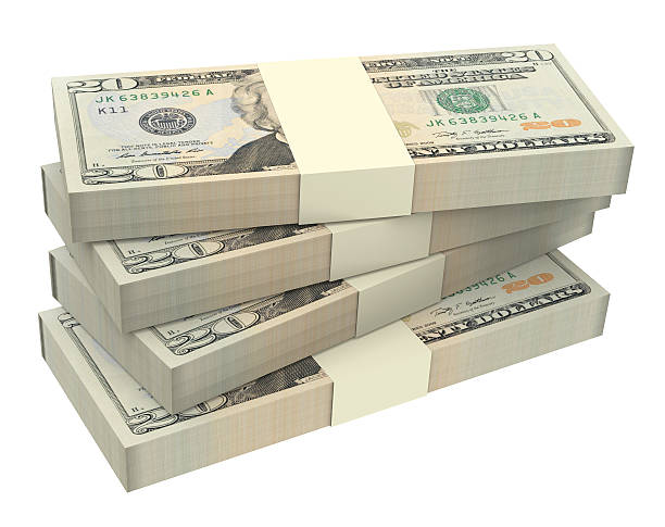 istock Dollars money isolated on white background. 487695729